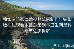 独家专访张津瑜视频幕后制作：完整版在线观看中吕总策划与卫生间黑料细节逐步拆解