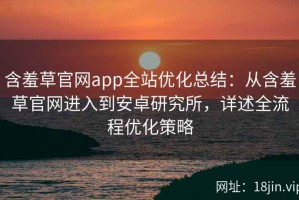 含羞草官网app全站优化总结：从含羞草官网进入到安卓研究所，详述全流程优化策略