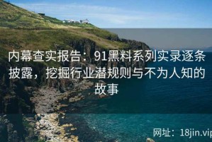 内幕查实报告：91黑料系列实录逐条披露，挖掘行业潜规则与不为人知的故事