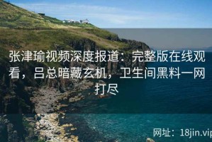 张津瑜视频深度报道：完整版在线观看，吕总暗藏玄机，卫生间黑料一网打尽